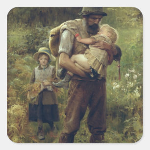 Eine hohe Belastung Quadratischer Aufkleber