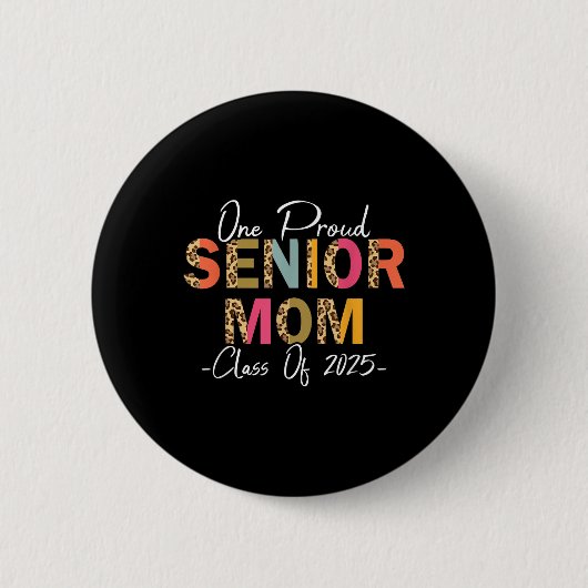 Eine hohe Mama Cl von 2025 Abschluss Leopard Button (Vorderseite)