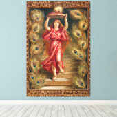 Eine Holelampe für Frauen Leinwanddruck (Insitu (Holzboden))