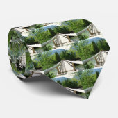 Eine Holzbrücke im Grand Teton Nationalpark Krawatte (Gerollt)