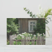 Eine Holzhütte Einladung (Stehend Vorderseite)