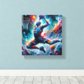 Eine Hommage an Basketball-Legends Leinwanddruck (Insitu (Holzboden))