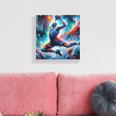 Eine Hommage an Basketball-Legends Leinwanddruck (Insitu (Wohnzimmer))