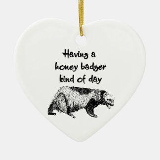 Eine Honigdachsart Tag haben Keramik Ornament