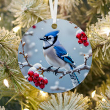 Eine Hübsch blaue Jay | Personalisierte Weihnachte
