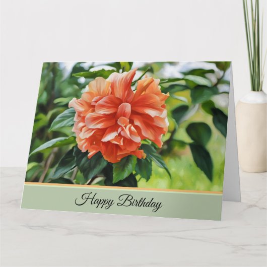 Eine Hübsche Blume - Geburtskarte Karte (Vorderseite)