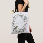 eine hübsche Blume und ein kleiner Vogel Tasche (Von Nahem)