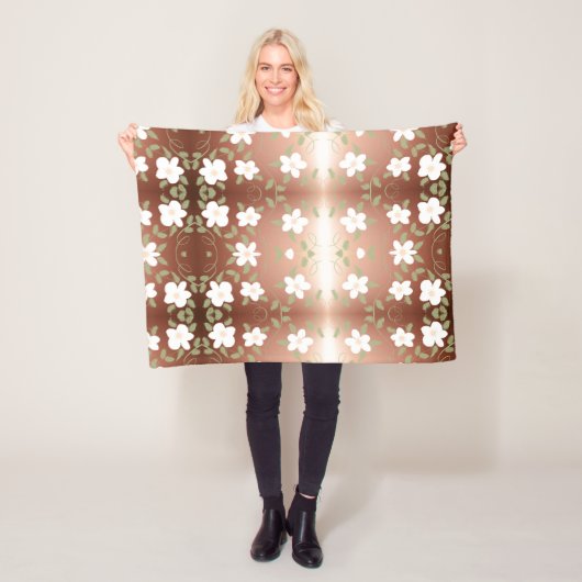 Eine Hübsche Blumendrucke Fleecedecke (Beispiel)