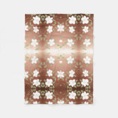 Eine Hübsche Blumendrucke Fleecedecke (Vorderseite)