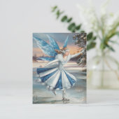 Eine hübsche Eisfee Postkarte (Stehend Vorderseite)