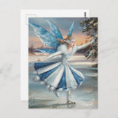 Eine hübsche Eisfee Postkarte (Vorne/Hinten)
