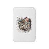 Eine hübsche Katze MIT Rose für Katzenjunges Liebe Badematte (Vorderseite Vertikal)