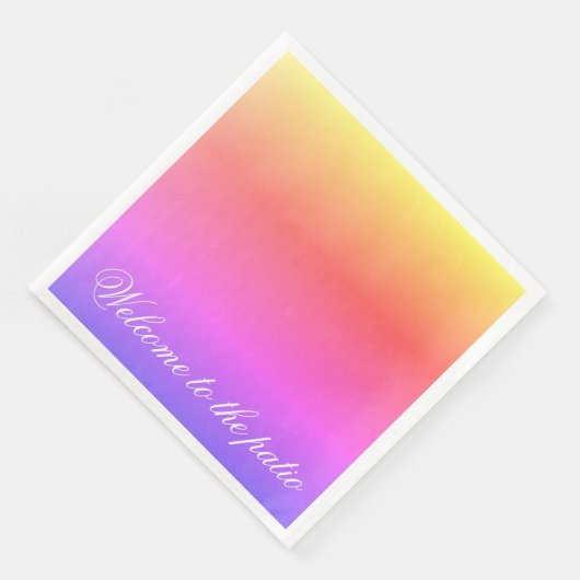 Eine Hübsche, lebendige Pastelle Serviette (Ecke)