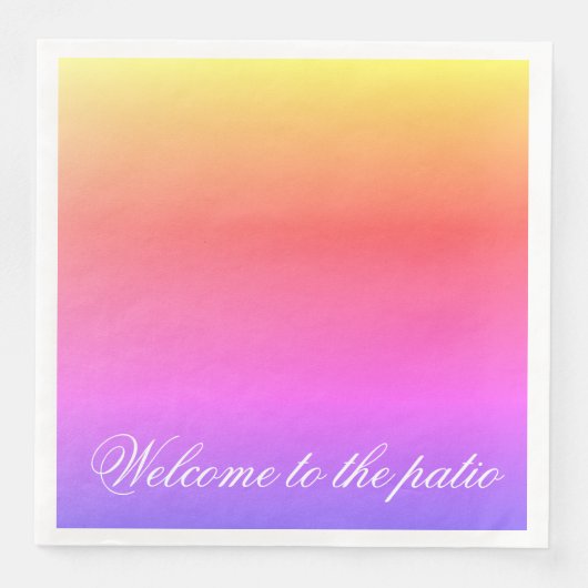 Eine Hübsche, lebendige Pastelle Serviette (Vorderseite)