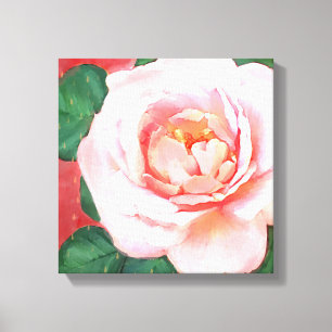 Eine Hübsche rosa Rose Leinwanddruck