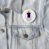 Eine humorvolle Ähnlichkeit des Präsidenten Trump. Button (Beispiel)