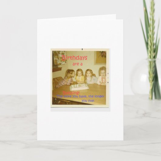 EINE HUMORVOLLE GEBURTSTAGS-KARTE KARTE (Vorderseite)