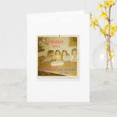 EINE HUMORVOLLE GEBURTSTAGS-KARTE KARTE (Gelbe Blume)