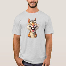 Eine humorvolle Karikatur eines Eichhörnchens. T-Shirt