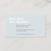 Eine Hunde-Walker-Visitenkarte Visitenkarte (Rückseite)