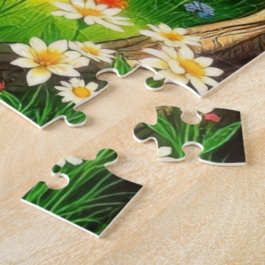 Eine Hütte aus Holz Puzzle (Seite)