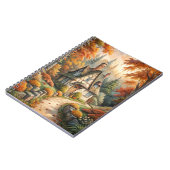 Eine Hütte im Herbst Notizblock (Linke Seite)