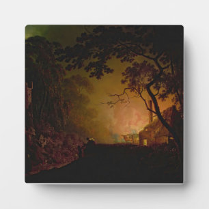 Eine Hütte in der Nacht, Joseph Wright von Derby Fotoplatte
