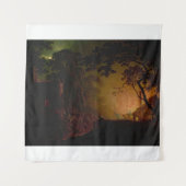 Eine Hütte in der Nacht, Joseph Wright von Derby Wandteppich (Vorderseite)