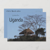Eine Hütte in Uganda Postkarte (Vorne/Hinten)