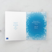 Eine i-Liebe mit Weihnachtspenguins Feiertagskarte (Innenseite)