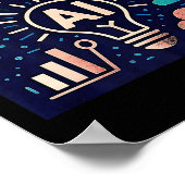 Eine Idee mit Ai Premium Poster (Ecke)