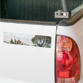 Eine idyllische britische Dorfskizze Autoaufkleber (Auf Lkw)