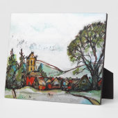 Eine idyllische britische Dorfskizze Fotoplatte (Seite)