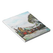 Eine idyllische britische Dorfskizze Notizblock (angewinkelt)