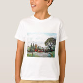 Eine idyllische britische Dorfskizze T-Shirt (Vorderseite)