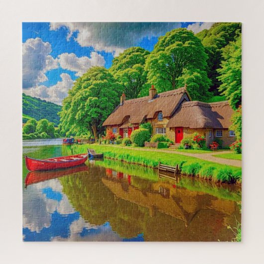 Eine idyllische Landschaft Puzzle (Vertikal)