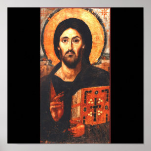 Eine Ikone des 6. Jahrhundertsvon Jesus Poster