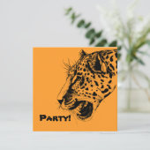 Eine Illustration aus schwarz und gelb gezogenen L Einladung (Stehend Vorderseite)