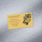 Eine Illustration aus schwarz und gelb gezogenen L Magnetische Visitenkarte (Beispiel)