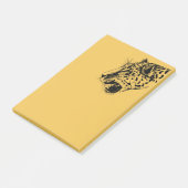 Eine Illustration aus schwarz und gelb gezogenen L Post-it Klebezettel (angewinkelt)