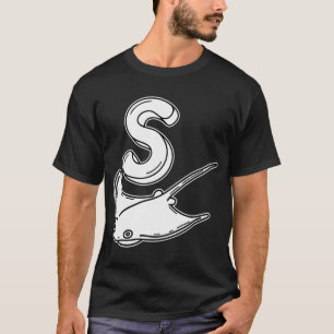 Eine Illustration des Buchstabens S steht für Stin T-Shirt