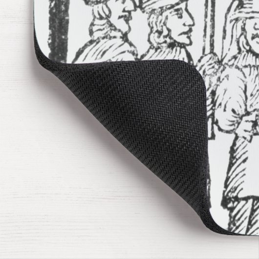 Eine Illustration einer jüdischen Hochzeit Mousepad (Ecke)