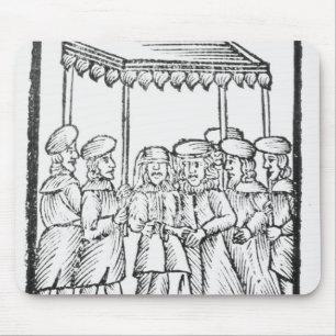 Eine Illustration einer jüdischen Hochzeit Mousepad