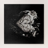 Eine Illustration eines Herzens Puzzle (Horizontal)