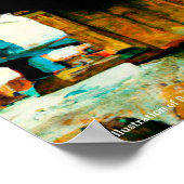 Eine Illustration von Brooklyn Bridge NYC Poster (Ecke)