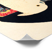 Eine Illustration von Ito Jakuchu über einen weiße Poster (Ecke)