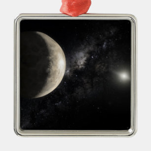 Eine Illustration von Makemake Silbernes Ornament