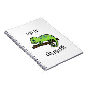 Eine in Cha-Million Funny Chameleon Pun Notizblock (Rechte Seite)