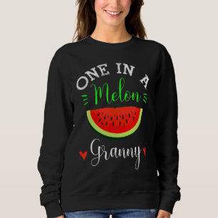Eine in der Melon Granny Watermelon Sommerfamilie Sweatshirt