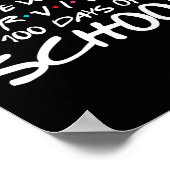 Eine, in der wir 100 Schultage überlebten Poster (Ecke)